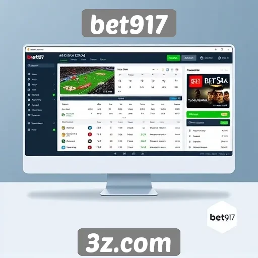 Interface do usuário do bet917 em análise